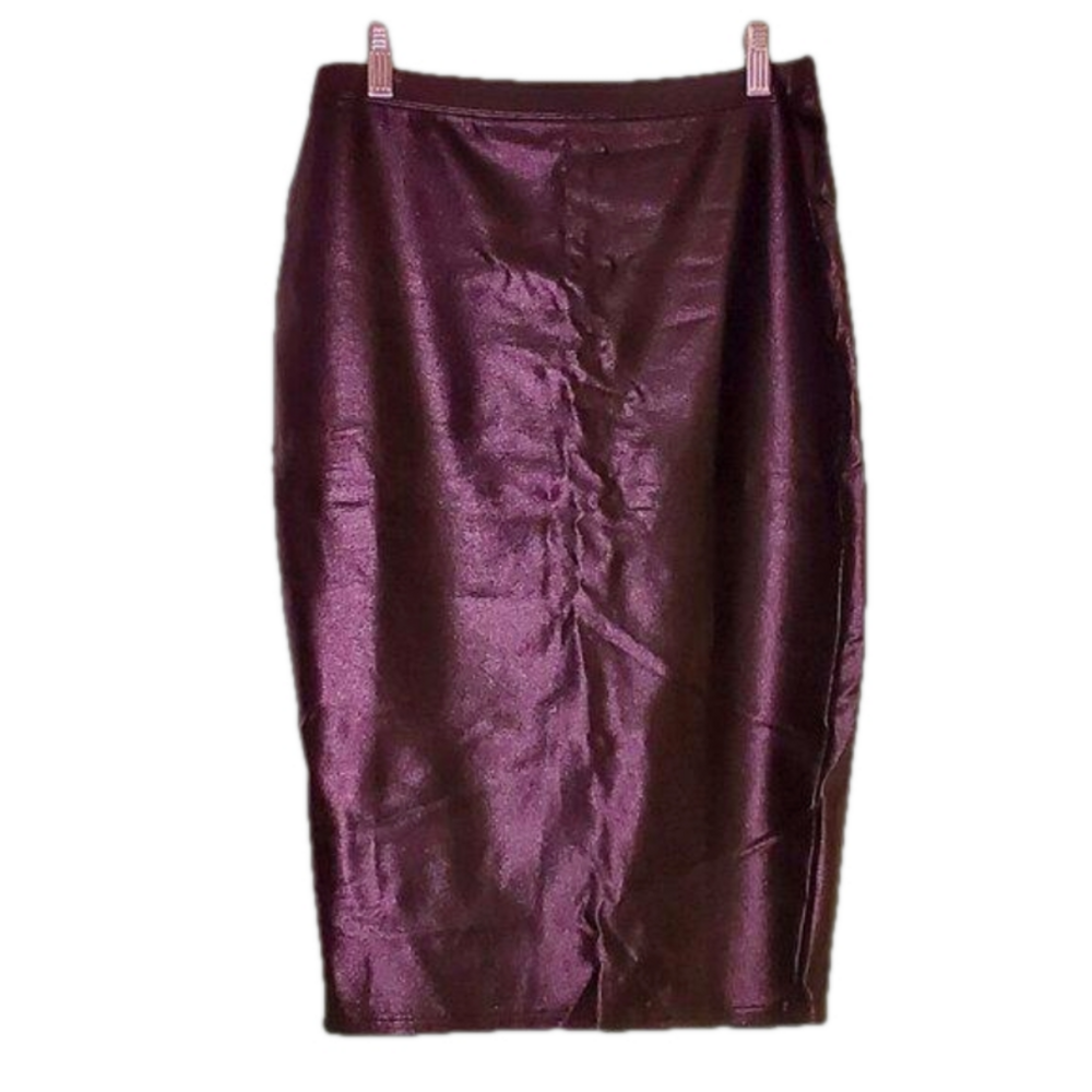 NWT Nordstrom Skirt by Leith - Sparkly Stretch Black Pencil Skirt